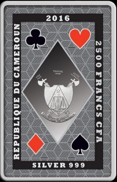 Аверс монет Королевский покер