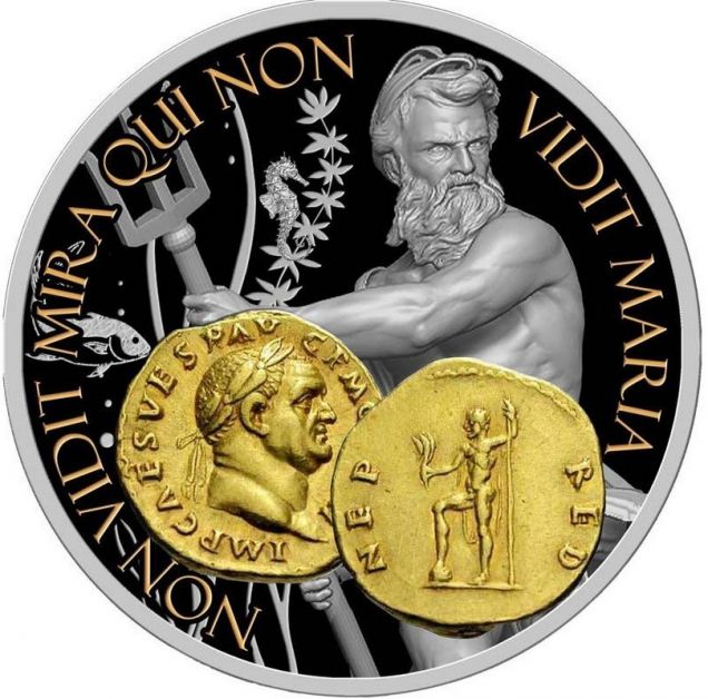 Аверс монеты Ауреус Нептун