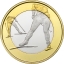 Новая биметаллическая монета номиналом 5 евро из серии "Спортивные монеты"