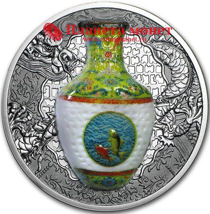Реверс монеты с вазой