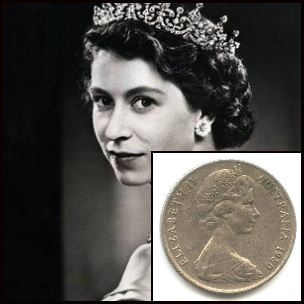 Второе изображение Елизавет 2 на монетах
