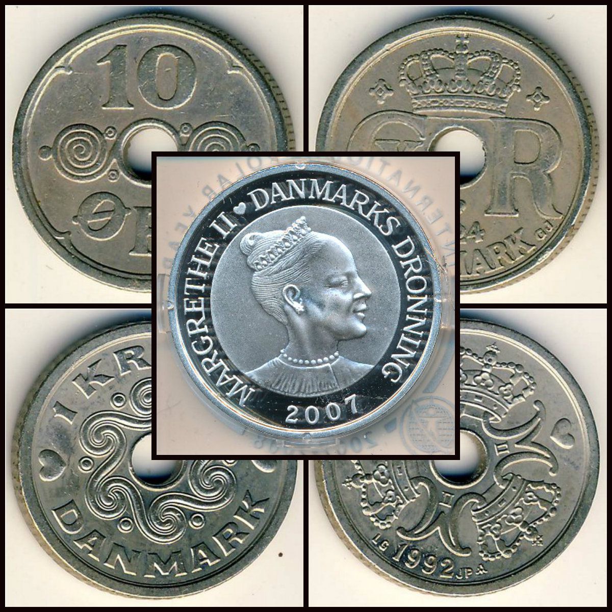 Подборка монет Дании