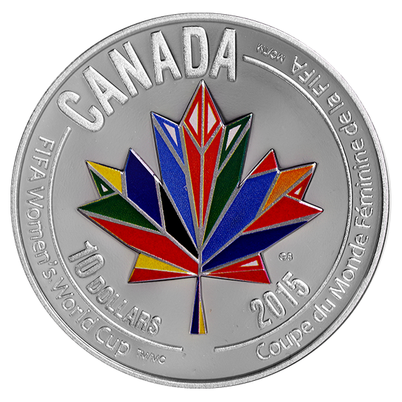 Реверс монеты "Канада приветствует мир"