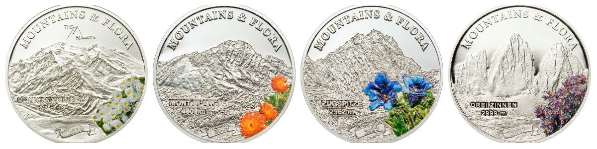 Монеты из серии "Горы и флора"1