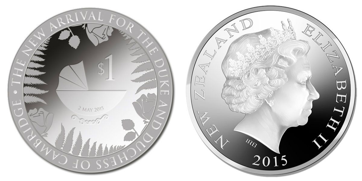 Монета Новой Зеландии в честь Шарлотты Кембриджской