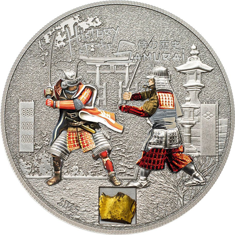 Реверс монеты "История самураев"