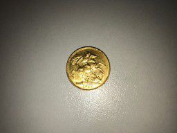 Золотая монета без номинала "Королева Виктория" 1879 г.