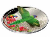 Пятидолларовая монета с 3D-попугаем