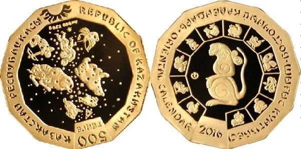 Золотая монета год обезьяны