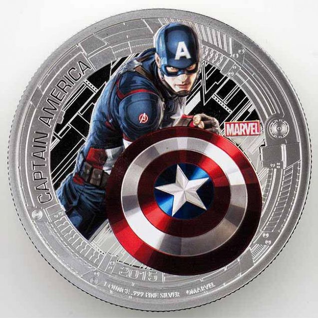 Монета Капитан Америка