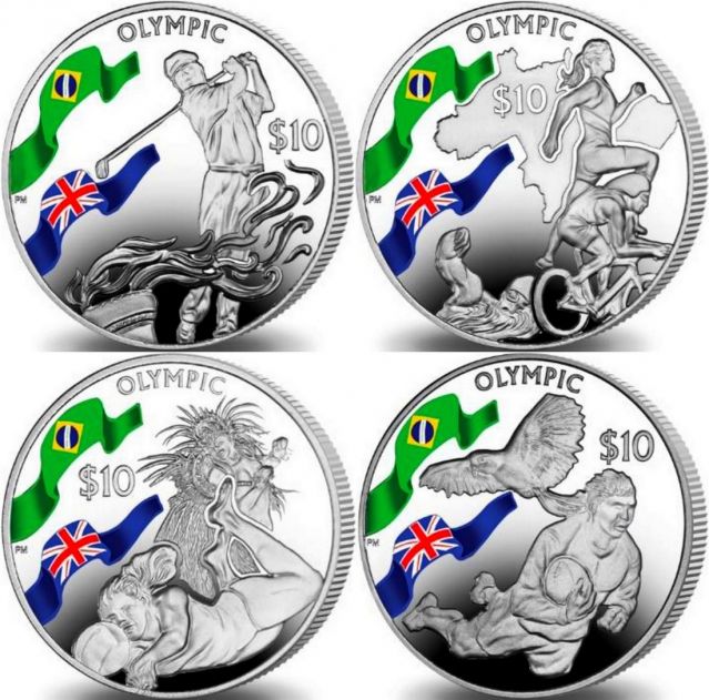 Реверс монеты Олимпийские игры