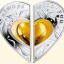 Монета-пазл в форме сердца номиналом 1 доллар создана для влюбленных