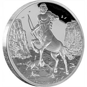 Вторая монета из мифологической серии двухдолларовых монет рассказывает о кентавре