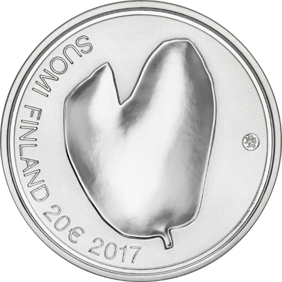 Аверс монеты номиналом 20 евро