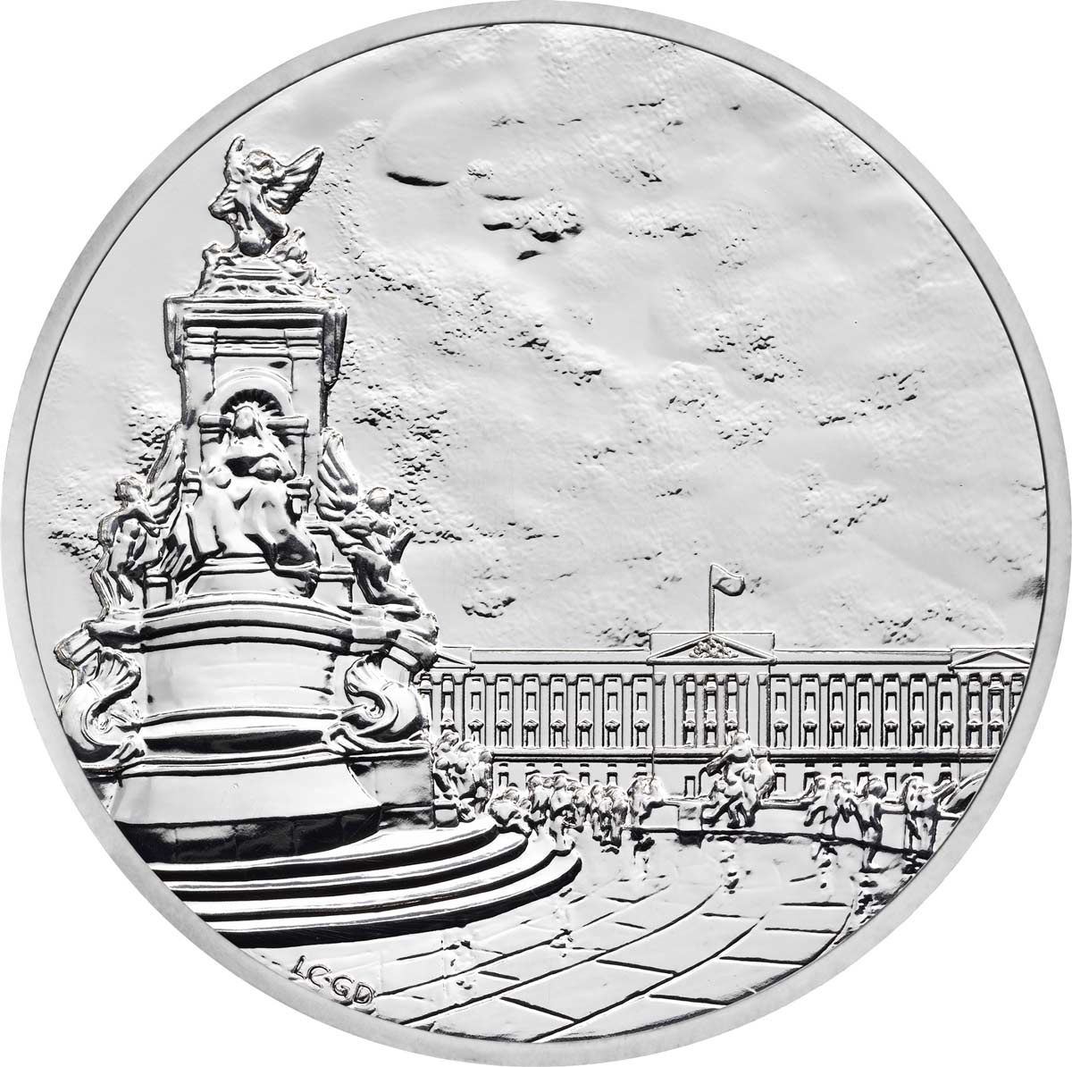 Реверс монеты "Букингемский дворец"