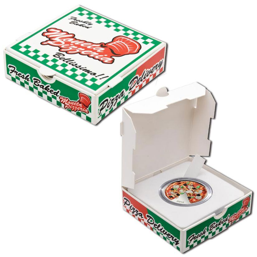 Упаковка монеты "Пицца"