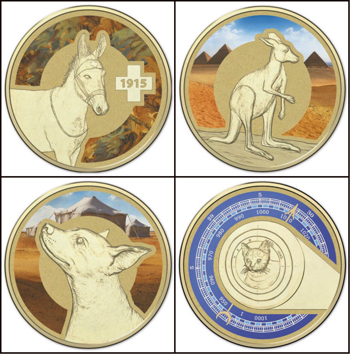 Другие монеты о животных-героях Австралии