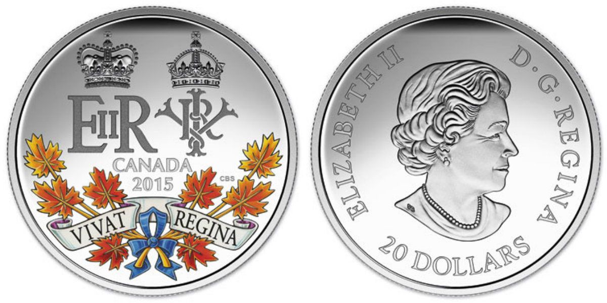 Монета Канады о правлении Елизаветы