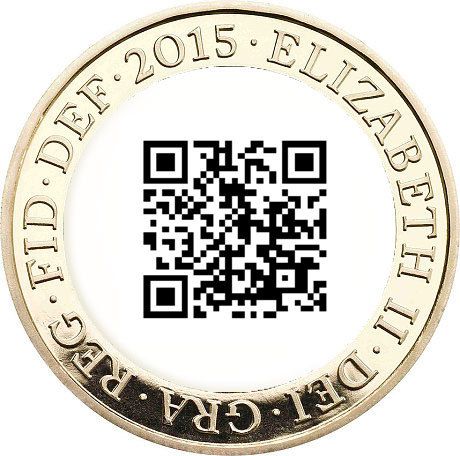 Монета с QR-кодом