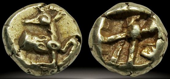Монета Ионии с изображением оленя
