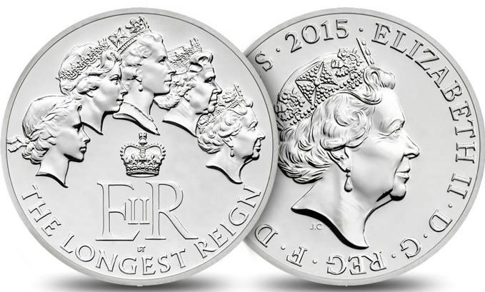 Монета Британии о правлении Елизаветы