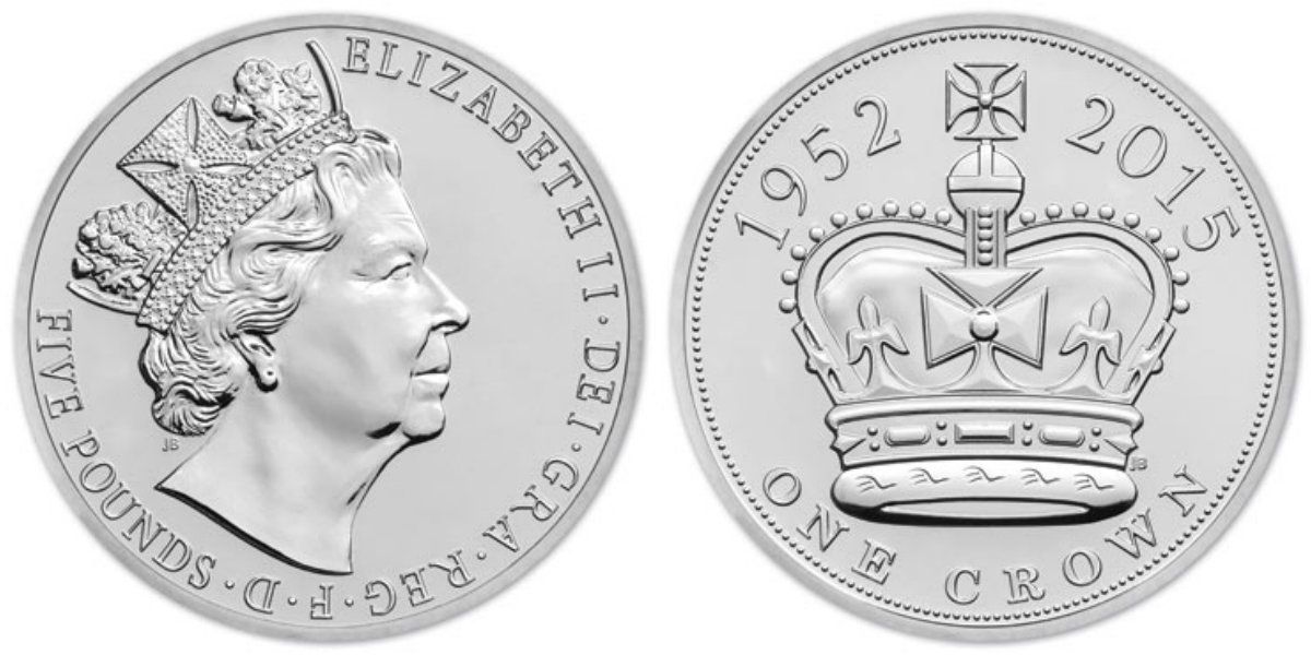 Монета Британии о правлении Елизаветы