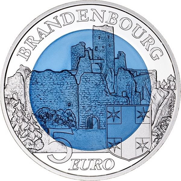 Реверс монеты "Замок Люксембург"