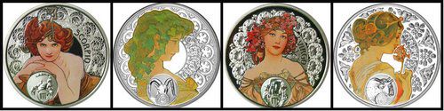 Зодиакальные монеты Ниуэ 2011