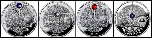 Зодиакальные монеты о.Ниуэ 2013
