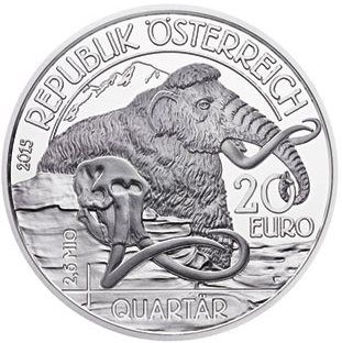 Аверс австрийской монеты Четвертичный период
