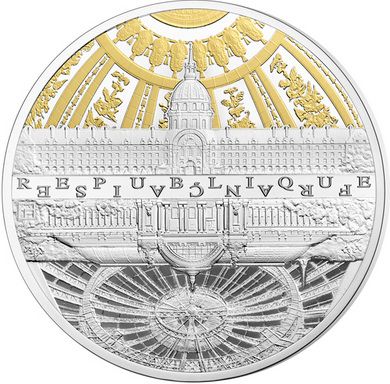 Реверс монеты "Берег Сены"