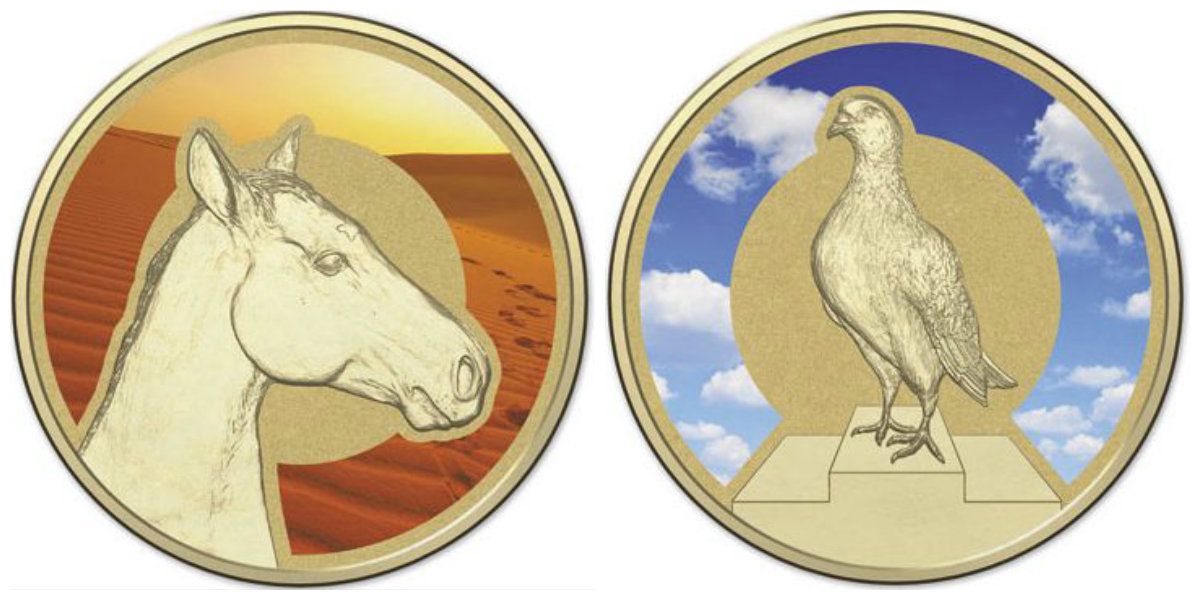 Реверс монет о животных-героях