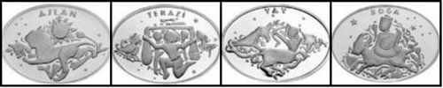 Зодиакальные монеты Турции