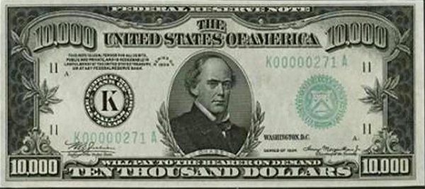 Банкнота в 10000 долларов США