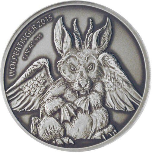 Реверс монеты "Рогатый заяц"