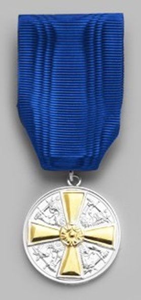 Медаль ордена Белой Розы - золото