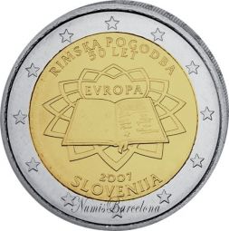 Словения 2007 2 евро 50-летия Римского договора