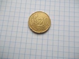 20 евро цент 1999 года.