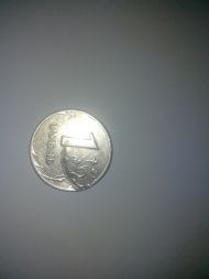 Монета 1 рубль 1998 года с монетным браком