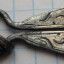 Серебряная застёжка мама древнего царства АР КАМА 1-40  века от смзх.Гребенчато ямочный стиль. 1