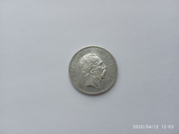 Монета саксонии 1892 г медальный выпуск редкая серебро