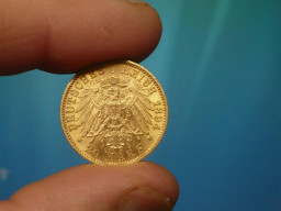 продам 20 марок 1894 г из золота Германская империя-Саксония