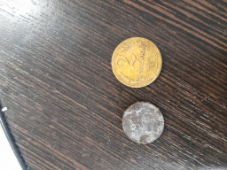 Монета 2 копейки 1938 года. Монета 1 копейка 1968 года